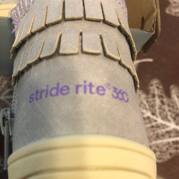 Stride Rite 360 Bianca Grey baby Fringe Bootie Size 3 Used - Picture 9 of 9
